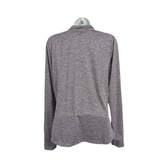 Nike Women's Quarter-Zip Dri-Fit Thumb Holes Sweatshirt Purple Lavender Size M - Picture 2 of 4